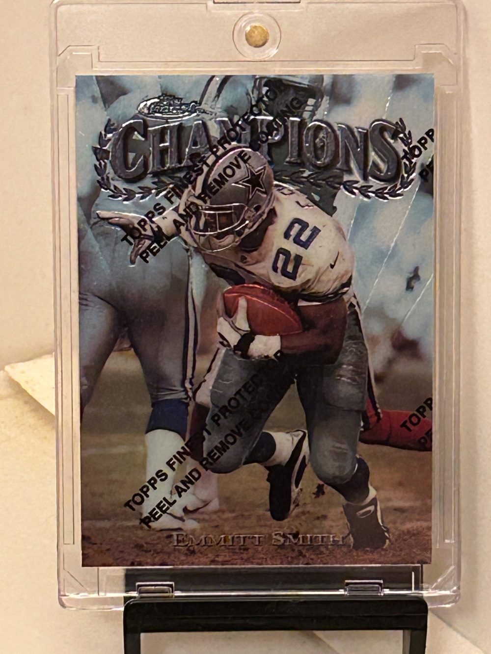 Emmitt Smith 1997 Topps Finest Football-Champions-Dallas Cowboys